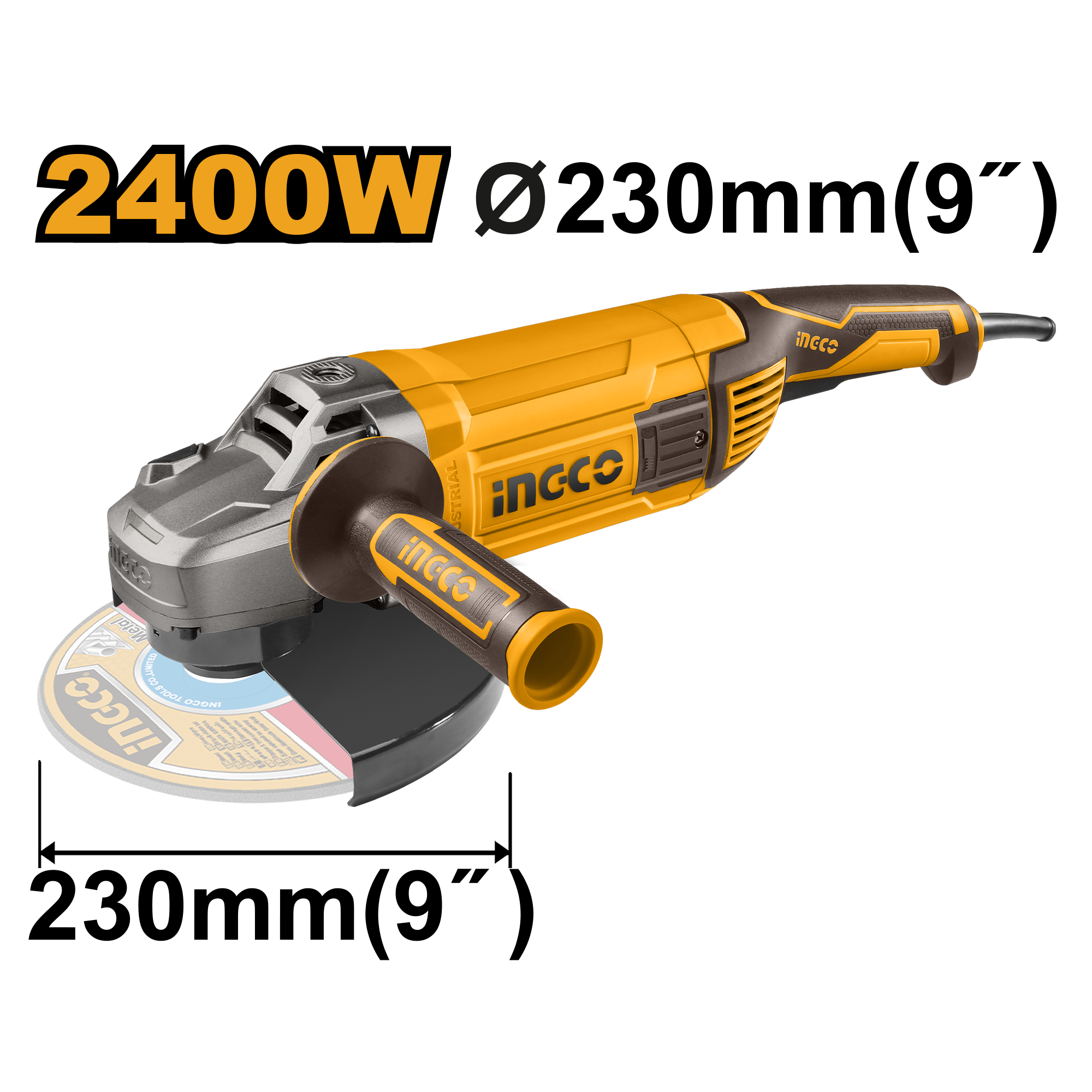 INGCO CORDED ANGLE GRINDER 2400W 230MM