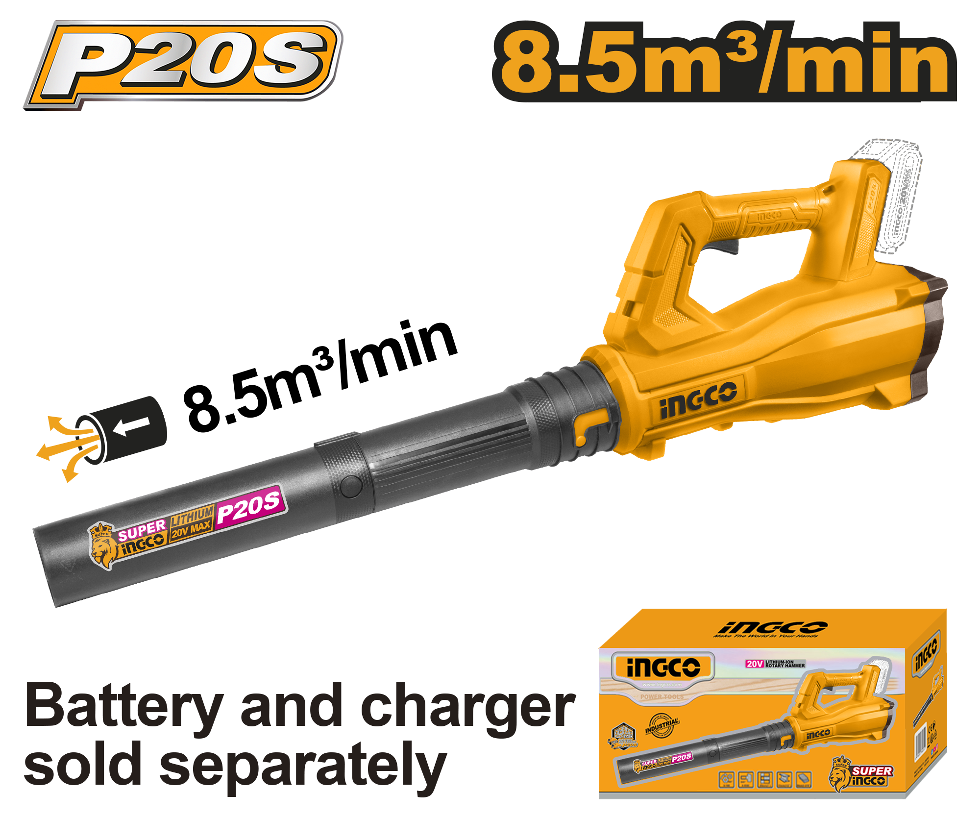INGCO 20V ASPIRATOR BLOWER - No B/C
