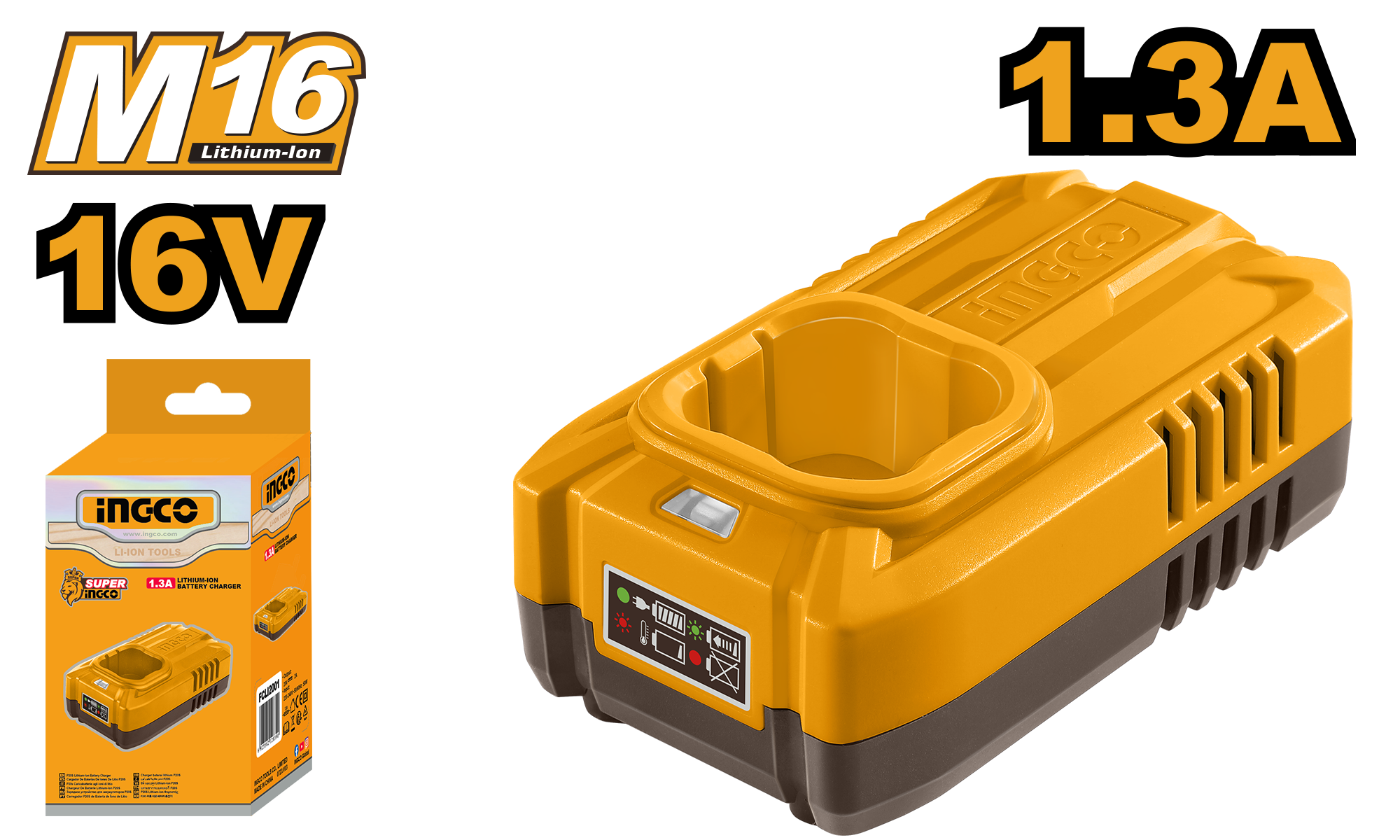 INGCO 16V PS+C/L CHARGER 16V
