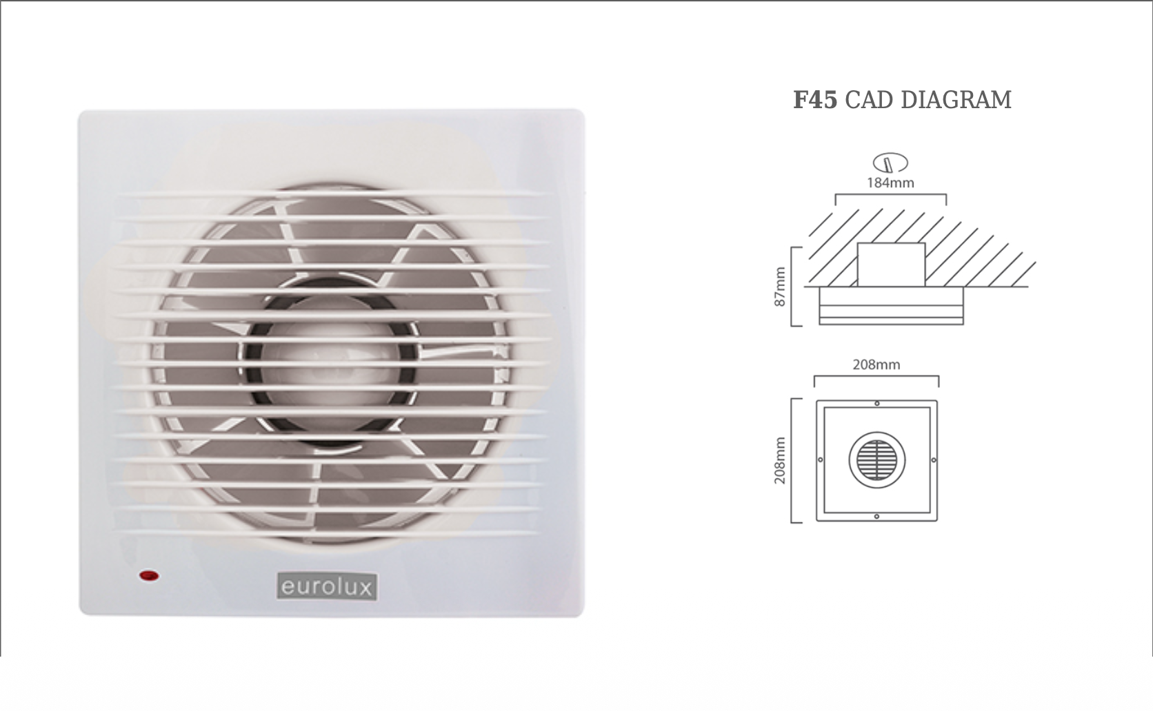 EUROLUX 150MM EXTRACTOR FAN