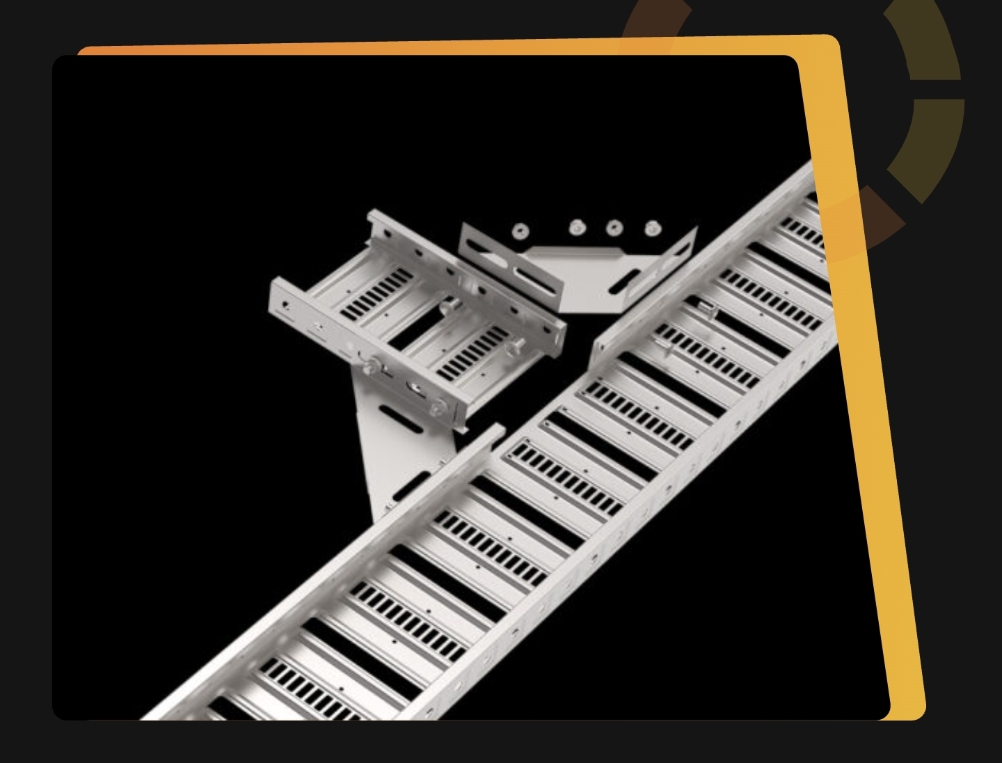 NOVA 100MM CABLE TRAY CW COVER