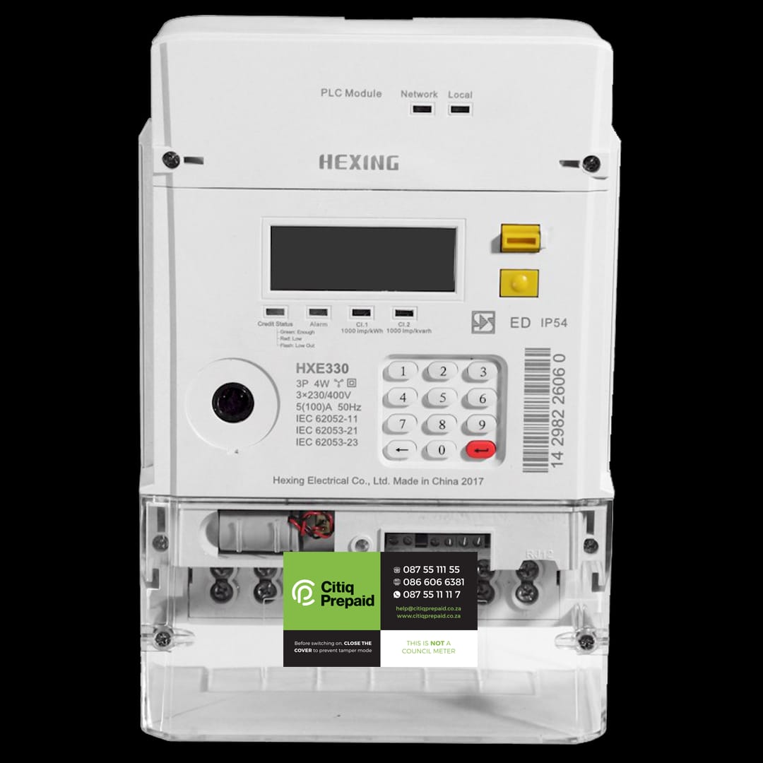 CITIQ PREPAID HEXING THREE-PHASE ELECTRICITY METER